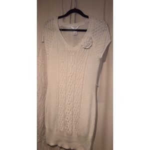 Candies white knit dress